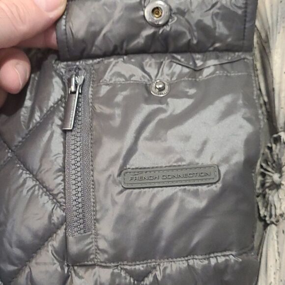 FRENCH CONNECTION MEN'S QUILTED bomber JACKET MEDUUM LIKE NEW - Picture 9 of 9